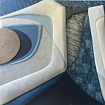 Арт-объект ручной работы Blue Abstraction из 4-х панелей варинант исполнения - 2 | Loft Concept в Нижнем Новгороде