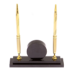 Часы настольные с двумя ручками из натурального камня Stone Clock варинант исполнения - 5 | Loft Concept в Нижнем Новгороде