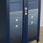 Дизайнерский шкаф витрина Elsa Dreams Blue с 4-мя ящиками варинант исполнения - 3 | Loft Concept в Нижнем Новгороде