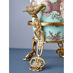 Ваза из голубого фарфора с рисунком птиц и цветов и декоративными элементами Blue Garden варинант исполнения - 10 | Loft Concept в Нижнем Новгороде