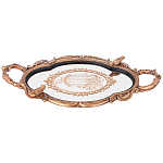 Поднос декоративный с фигурками птиц Mirror Surface Bronze варинант исполнения - 1 | Loft Concept в Нижнем Новгороде