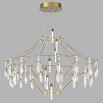 Люстра подвесная из металла с прозрачными подвесками из хрусталя Quasar 93 варинант исполнения - 6 | Loft Concept в Нижнем Новгороде