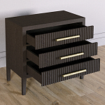 Тумба Primo  с тремя ящиками шпон темный орех варинант исполнения - 3 | Loft Concept в Нижнем Новгороде