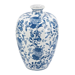 Ваза фарфоровая с узким горлышком и синими цветочными мотивами Independence варинант исполнения - 1 | Loft Concept в Нижнем Новгороде