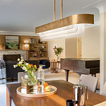 Люстра подвесная прямоугольная цвета латунь Kichler варинант исполнения - 6 | Loft Concept в Нижнем Новгороде