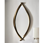 Зеркало овальное в деревянной золотистой раме Oval Gold Lines варинант исполнения - 4 | Loft Concept в Нижнем Новгороде