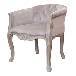 Кресло низкое в стиле прованс Розовый Велюр Louis French Armchair  варинант исполнения - 3 | Loft Concept в Нижнем Новгороде