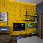 Гипсовая 3D Панель M-41 A, B варинант исполнения - 3 | Loft Concept в Нижнем Новгороде