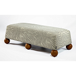 Банкетка Wakonda Gray Zebra с деревянными шариками  варинант исполнения - 1 | Loft Concept в Нижнем Новгороде