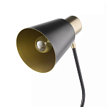 Настольная лампа с наклонным корпусом и подвижным плафоном в сочетании золотистого и чёрного цвета Work Surface Light варинант исполнения - 4 | Loft Concept в Нижнем Новгороде