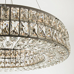 Круглая люстра с хрустальным декором Langlais Crystal Chrome Chandelier варинант исполнения - 2 | Loft Concept в Нижнем Новгороде