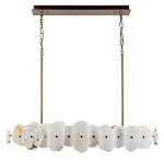 Подвесной светильник с фигурными элементами из белого алебастра Cryptocrystalline Stone варинант исполнения - 1 | Loft Concept в Нижнем Новгороде