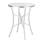 Столик приставной с круглой столешницей на серебристом основании Scenical Table варинант исполнения - 1 | Loft Concept в Нижнем Новгороде