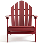 Уличное кресло из массива акации Adirondack Wooden Chair Red варинант исполнения - 2 | Loft Concept в Нижнем Новгороде