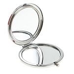 Зеркало карманное двухстороннее круглое из натурального камня Серафинит в подарочной упаковке Silver Stone Mirrors варинант исполнения - 2 | Loft Concept в Нижнем Новгороде