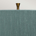 Настольная лампа с коническим дымчато-зелёным абажуром из искусственного шёлка Quintiesse варинант исполнения - 4 | Loft Concept в Нижнем Новгороде