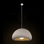 Подвесной светильник с куполообразным белым фактурным абажуром Sergey Makhno варинант исполнения - 3 | Loft Concept в Нижнем Новгороде