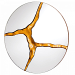 Зеркало кругле с декоративной золотой вставкой Golden Tree варинант исполнения - 1 | Loft Concept в Нижнем Новгороде