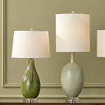 Настольная лампа зеленая грушевидной формы Rich Green Glaze варинант исполнения - 4 | Loft Concept в Нижнем Новгороде