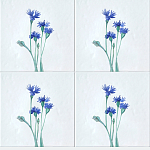 Плитка с узором Васильки варинант исполнения - 1 | Loft Concept в Нижнем Новгороде