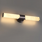 Бра с вытянутым цилиндрическим плафоном из белого алебастра на круглом основании Темная Латунь Cryptocrystalline Stone варинант исполнения - 2 | Loft Concept в Нижнем Новгороде