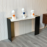 Консоль прямоугольная с основанием чёрного и золотого цвета Wrap варинант исполнения - 2 | Loft Concept в Нижнем Новгороде