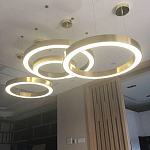 Люстра Light Ring Horizontal Латунь варинант исполнения - 2 | Loft Concept в Нижнем Новгороде
