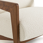 Кресло Avalon White Boucle из массива ореха варинант исполнения - 5 | Loft Concept в Нижнем Новгороде