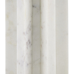 Настольная лампа мраморная с тканевым цилиндрическим абажуром Sharpened варинант исполнения - 1 | Loft Concept в Нижнем Новгороде