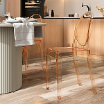 Прозрачный стул с янтарным оттенком LOUIS GHOST CHAIR варинант исполнения - 8 | Loft Concept в Нижнем Новгороде