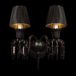 Бра с двумя черными абажурами и декоративными подвесками Lustre Reverie варинант исполнения - 1 | Loft Concept в Нижнем Новгороде