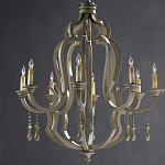 Люстра деревянная с подвесками Gray Curved Profile варинант исполнения - 2 | Loft Concept в Нижнем Новгороде