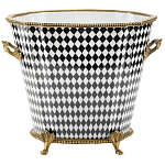 Фарфоровое кашпо Black and white square варинант исполнения - 1 | Loft Concept в Нижнем Новгороде