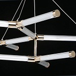 Люстра с геометрической конструкцией из вытянутых цилиндрических плафонов Hex Scaffold  варинант исполнения - 8 | Loft Concept в Нижнем Новгороде