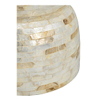 Приставной столик с мозаичным рисунком из раковин устриц Bone Inlay варинант исполнения - 3 | Loft Concept в Нижнем Новгороде