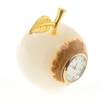 Часы настольные в виде яблока из натурального камня Оникс Stone Clock варинант исполнения - 6 | Loft Concept в Нижнем Новгороде