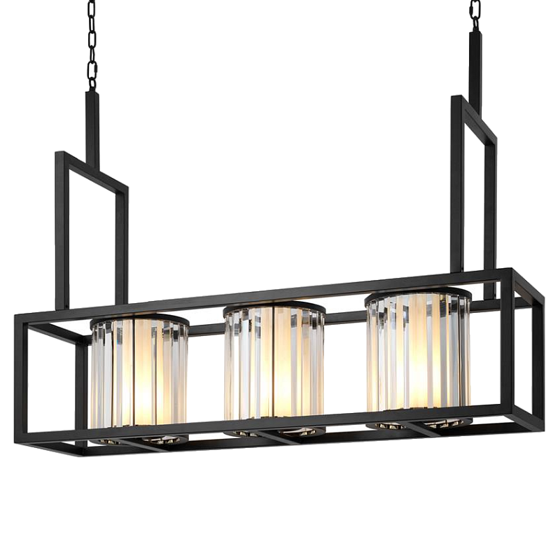 Люстра Chandelier Carducci Black Черный Прозрачный (Transparent) в Нижнем Новгороде | Loft Concept 