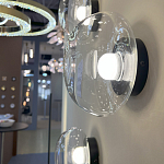 Бра с куполообразным плафоном и черным металлическим основанием Flos Wireline Lighting варинант исполнения - 2 | Loft Concept в Нижнем Новгороде