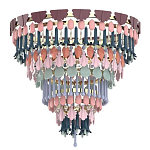 Люстра круглая с декором из разноцветных элементов в виде листьев Changing Seasons варинант исполнения - 1 | Loft Concept в Нижнем Новгороде