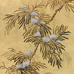 Обои ручная роспись Silk Tree Original colourway on Gold Bullion gilded paper варинант исполнения - 2 | Loft Concept в Нижнем Новгороде