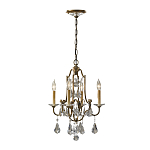 Люстра с 4-мя лампами и стеклянными подвесками в классическом стиле Feiss варинант исполнения - 2 | Loft Concept в Нижнем Новгороде