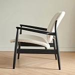 Кресло с каркасом и ножками из древесины и мягкими сиденьем и спинкой Venice варинант исполнения - 4 | Loft Concept в Нижнем Новгороде