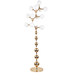 Торшер с плафонами из стеклянных шаров Pearls Suspension Gold Floor Lamp варинант исполнения - 1 | Loft Concept в Нижнем Новгороде