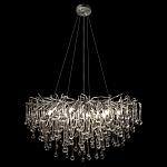 Люстра подвесная с прозрачными стеклянными подвесками в форме капель Диаметр 80 см Droplet Chandelier варинант исполнения - 3 | Loft Concept в Нижнем Новгороде