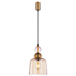 Подвесной светильник со стеклянным плафоном янтарного цвета Prestige варинант исполнения - 2 | Loft Concept в Нижнем Новгороде