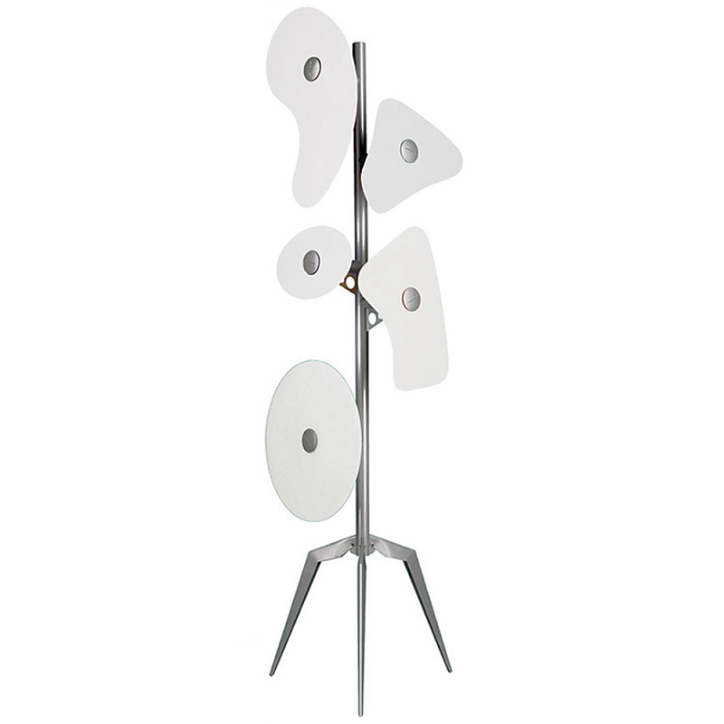 Торшер Orbital Floor Lamp White Хром Белый в Нижнем Новгороде | Loft Concept 