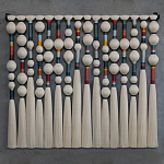 Панно на стену из хлопковых нитей Multi Morse Wall Hanging  варинант исполнения - 2 | Loft Concept в Нижнем Новгороде