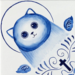 Плитка с узором Котики варинант исполнения - 2 | Loft Concept в Нижнем Новгороде