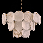 Люстра трехъярусная с подвесками из округлых элементов Cryptocrystalline Stone варинант исполнения - 1 | Loft Concept в Нижнем Новгороде