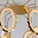 Потолочный светильник светодиодный с золотистым каркасом Ring of Fire варинант исполнения - 2 | Loft Concept в Нижнем Новгороде